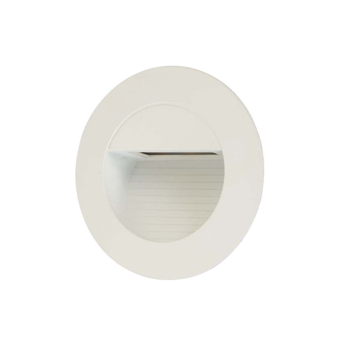LEDlux Desi 240V Weatherproof Round Steplight in White-img-1