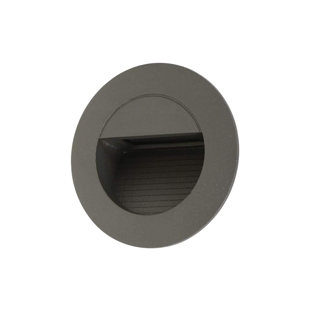 LEDlux Desi 240V Weatherproof Round Steplight in Charcoal-img-1