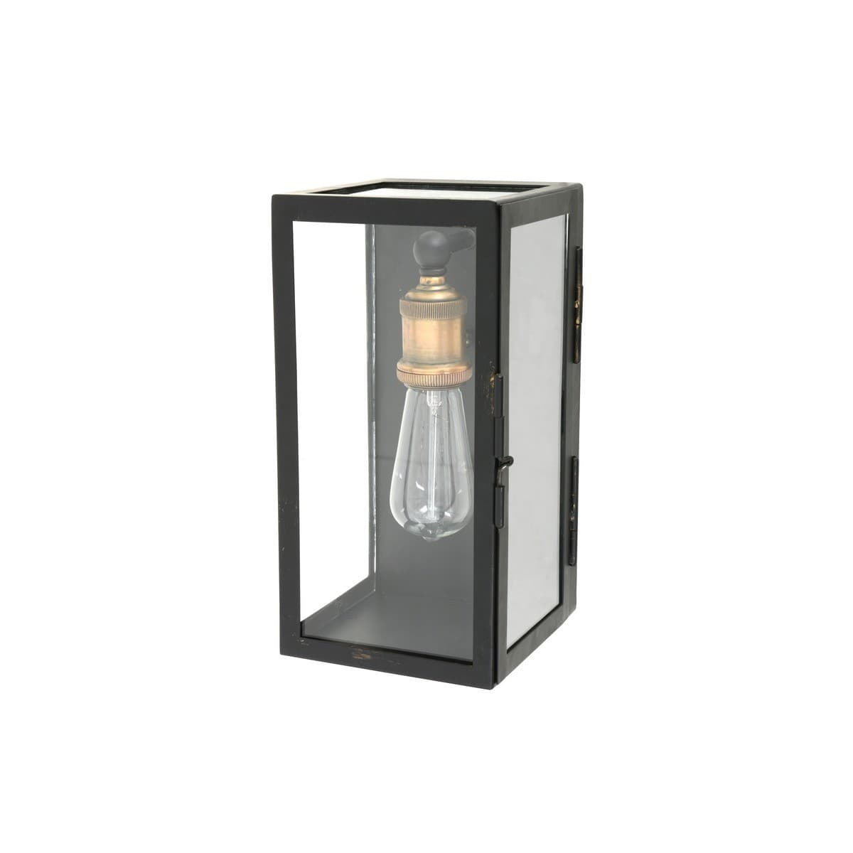 Southampton 1 Light Small Wall Sconce in Antique Black with Bronze Accents-img-1