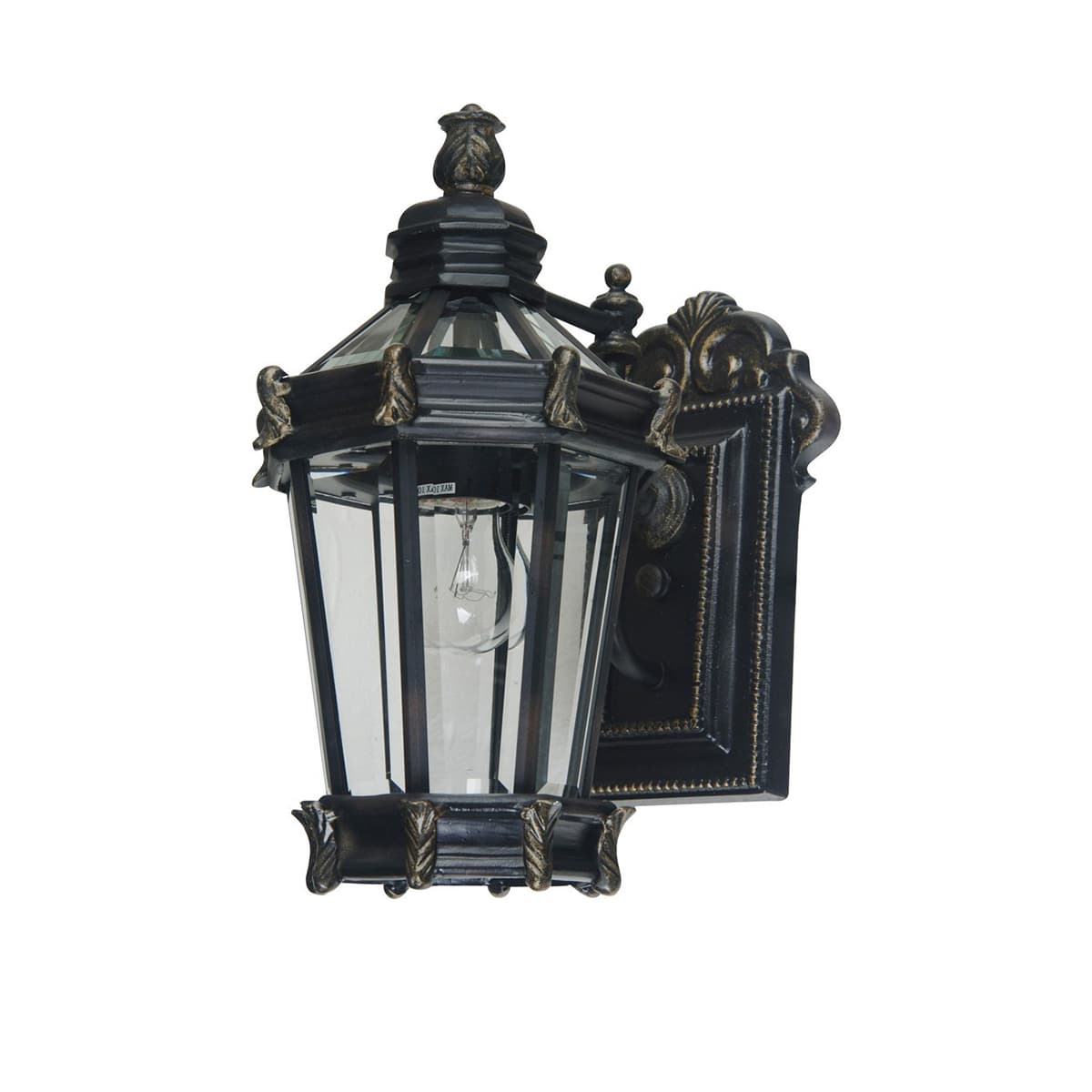 Alcazar 1 Light Medium Wall Bracket in Burnt Gold