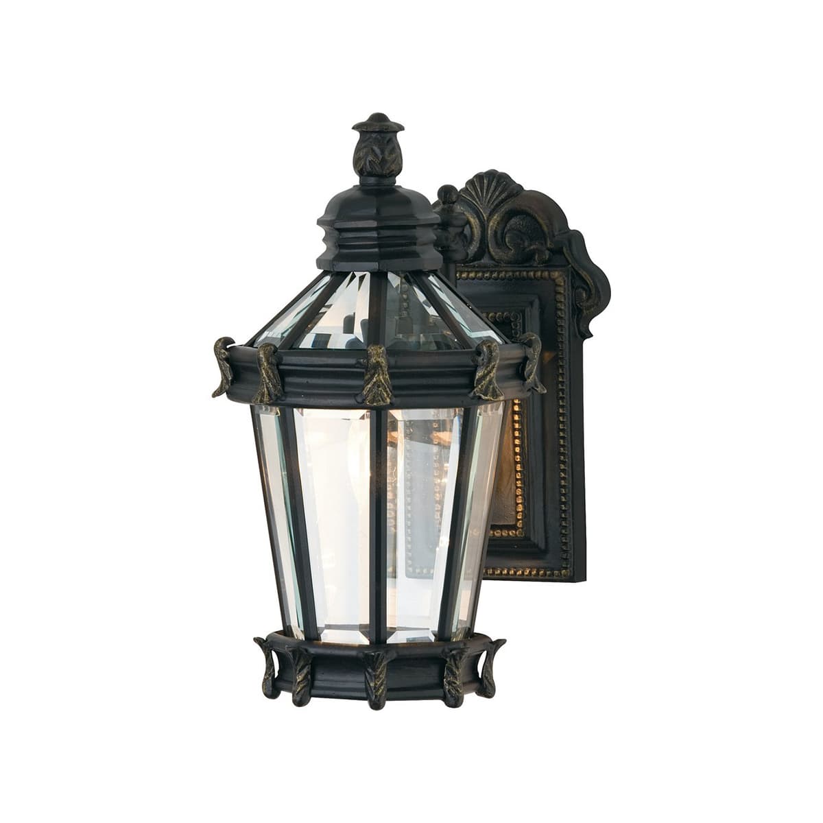 Alcazar 1 Light Medium Wall Bracket in Burnt Gold
