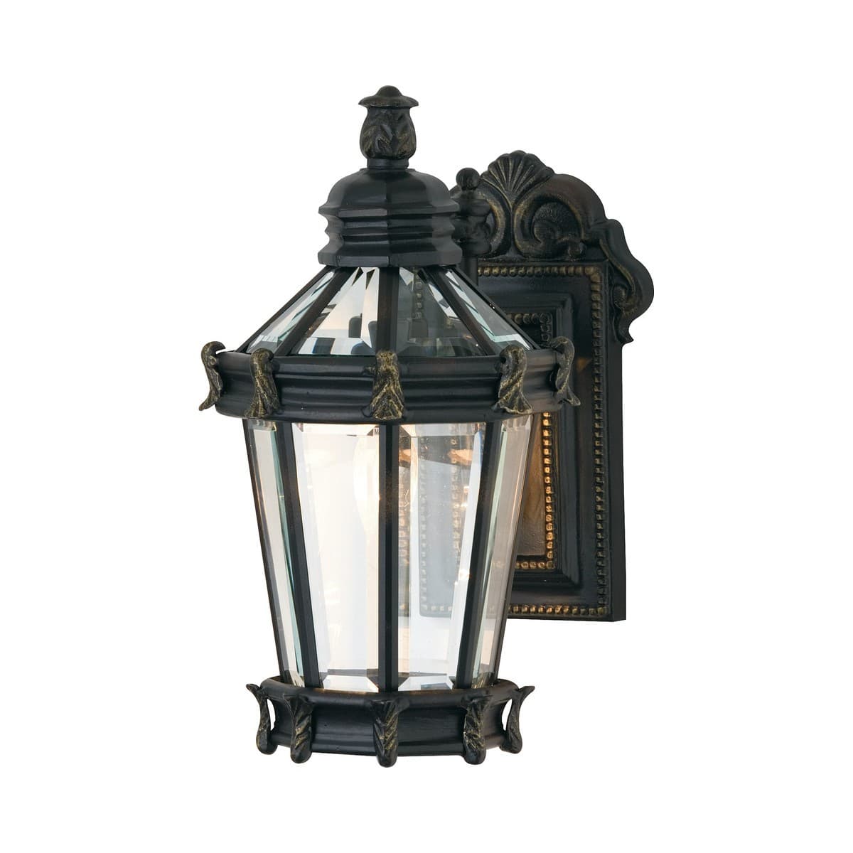Alcazar 1 Light Medium Wall Bracket in Burnt Gold