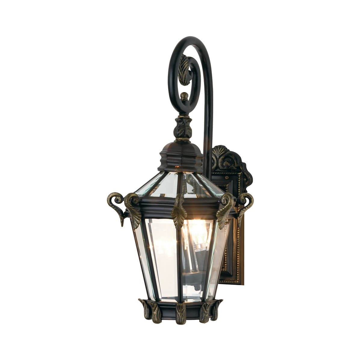 Alcazar 2 Light Large Wall Bracket in Burnt Gold