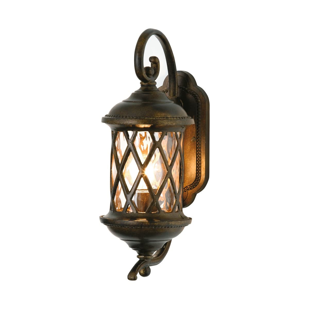 Villa Medium Exterior Wall Bracket in Antique Gold Finish-img-1