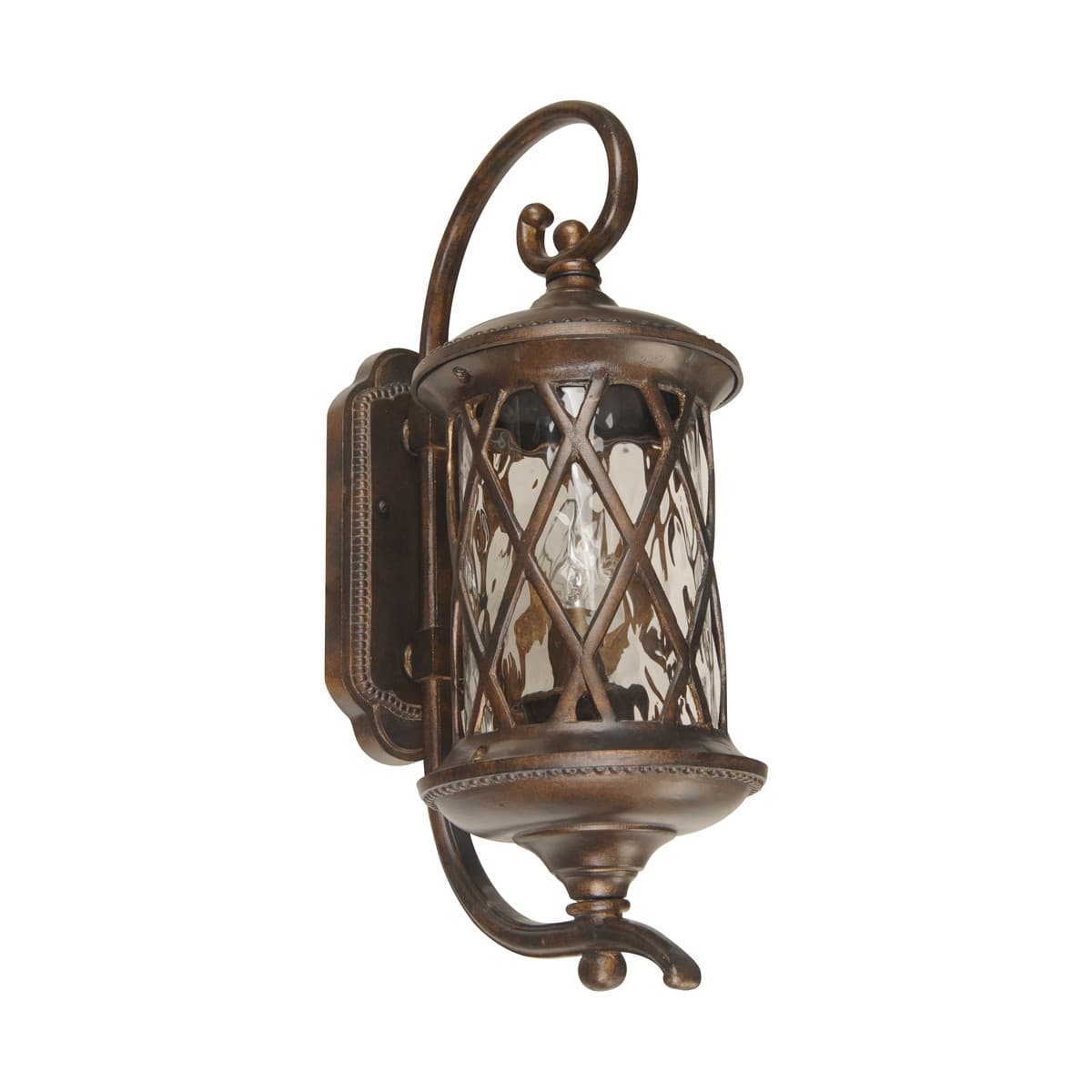 Villa Medium Exterior Wall Bracket in Antique Gold Finish-img-2
