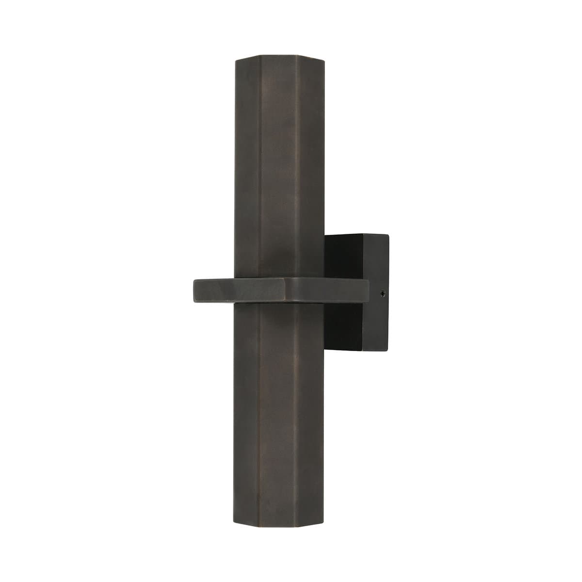 Made By Mayfair Seaside Octagon 2 Light Up/Down Wall Bracket in Aged Solid Bronze-img-1