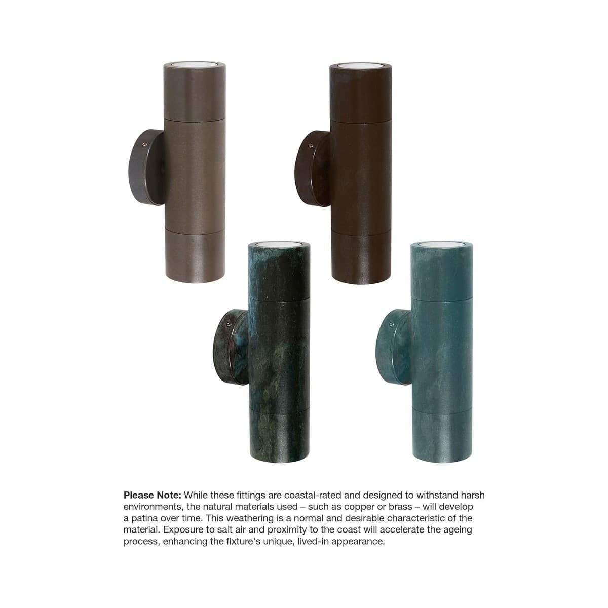 Made By Mayfair Seaside Kolona 4 Light Up/Down Wall Sconce in Aged Solid Bronze-img-2