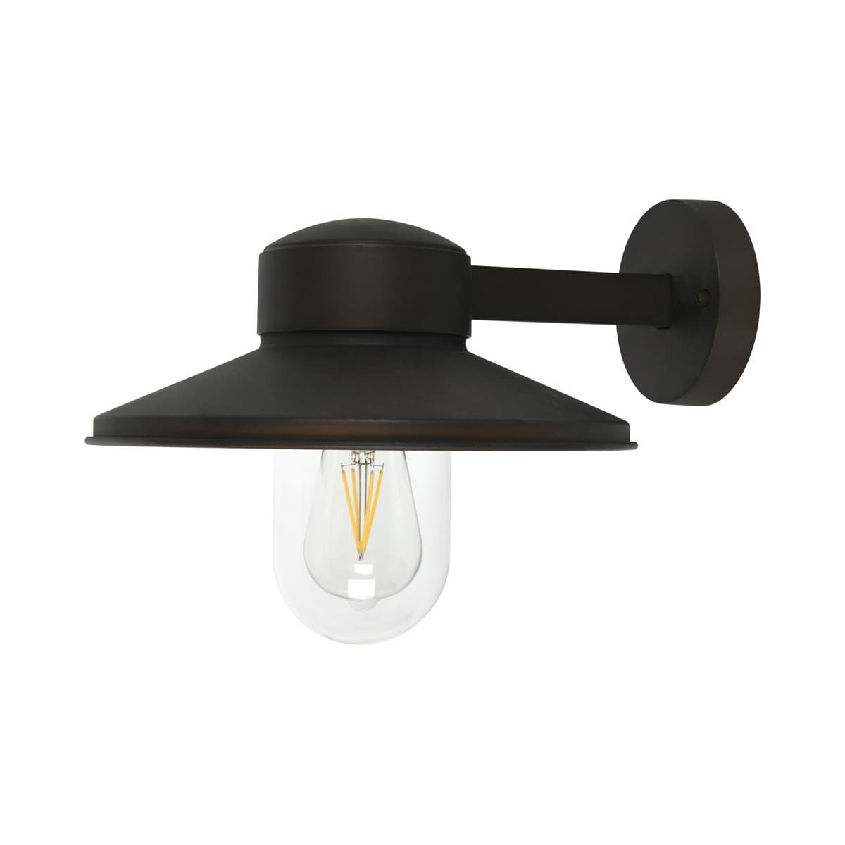 Meribell 1 Light Exterior Wall Bracket in Bronze-img-1