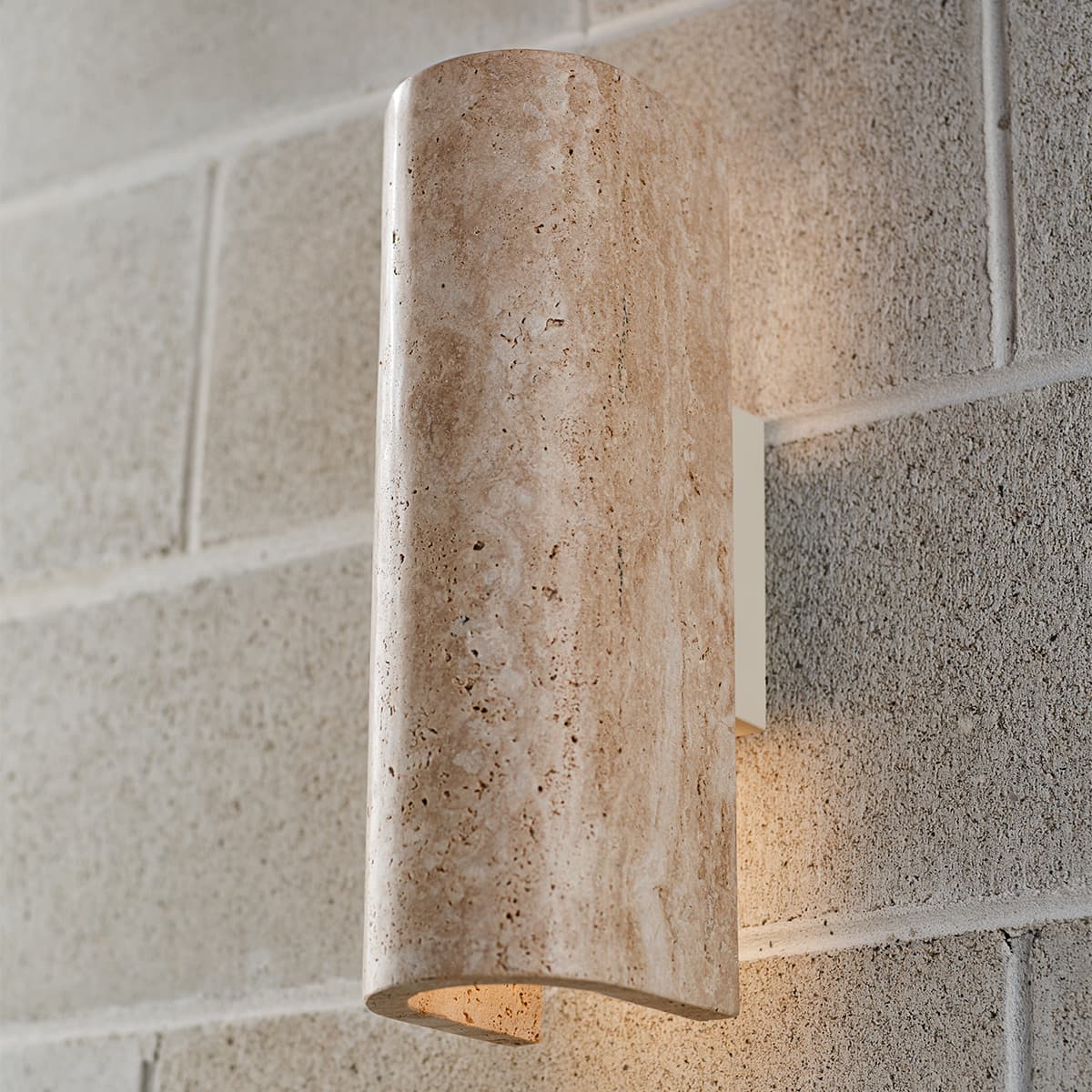 Bridge 2 Light Up/Down Wall Light in Travertine-img-2