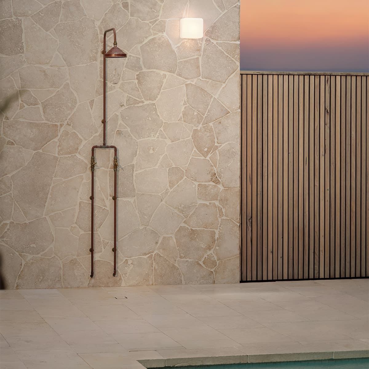 Carlotta Exterior Wall Bracket in Opal Glass-img-4
