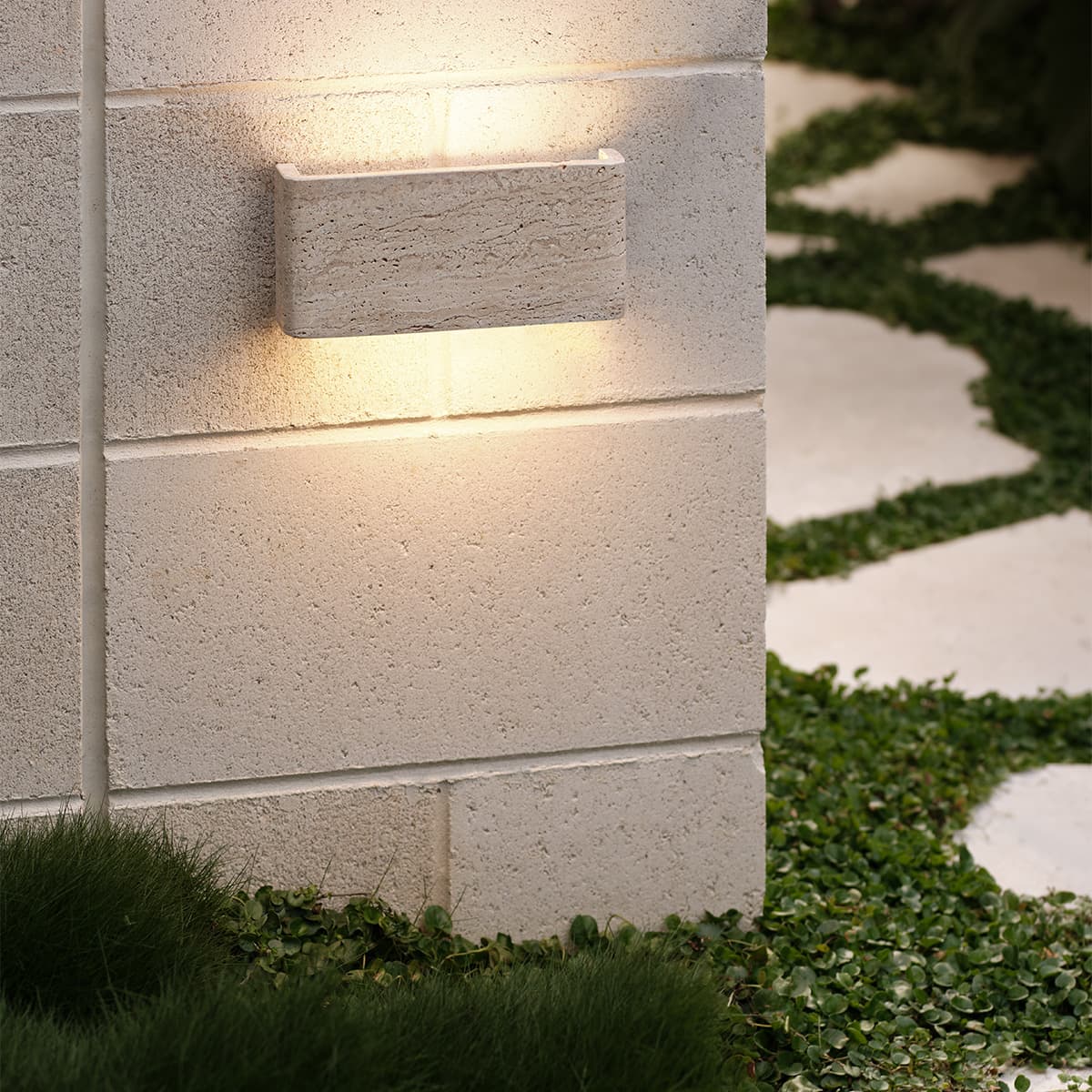 Sync LED Up/Down Wall Sconce in Travertine-img-2