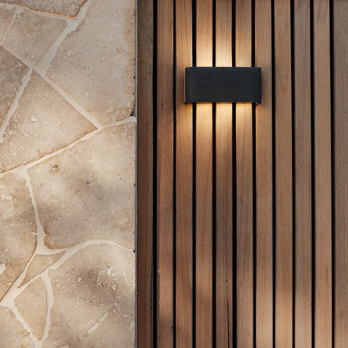 Sync LED Up/Down Wall Sconce in Lava Stone-img-4