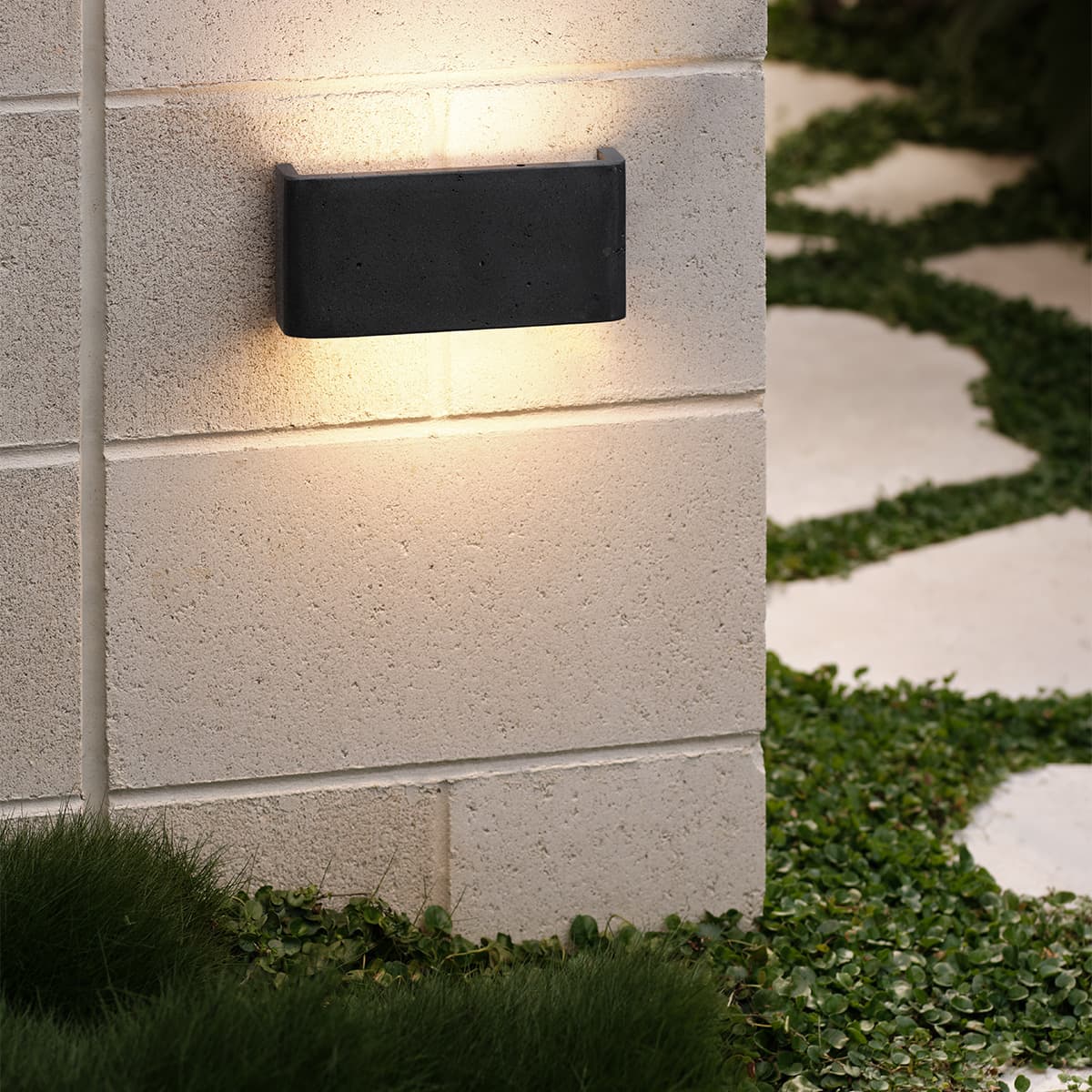 Sync LED Up/Down Wall Sconce in Lava Stone-img-5