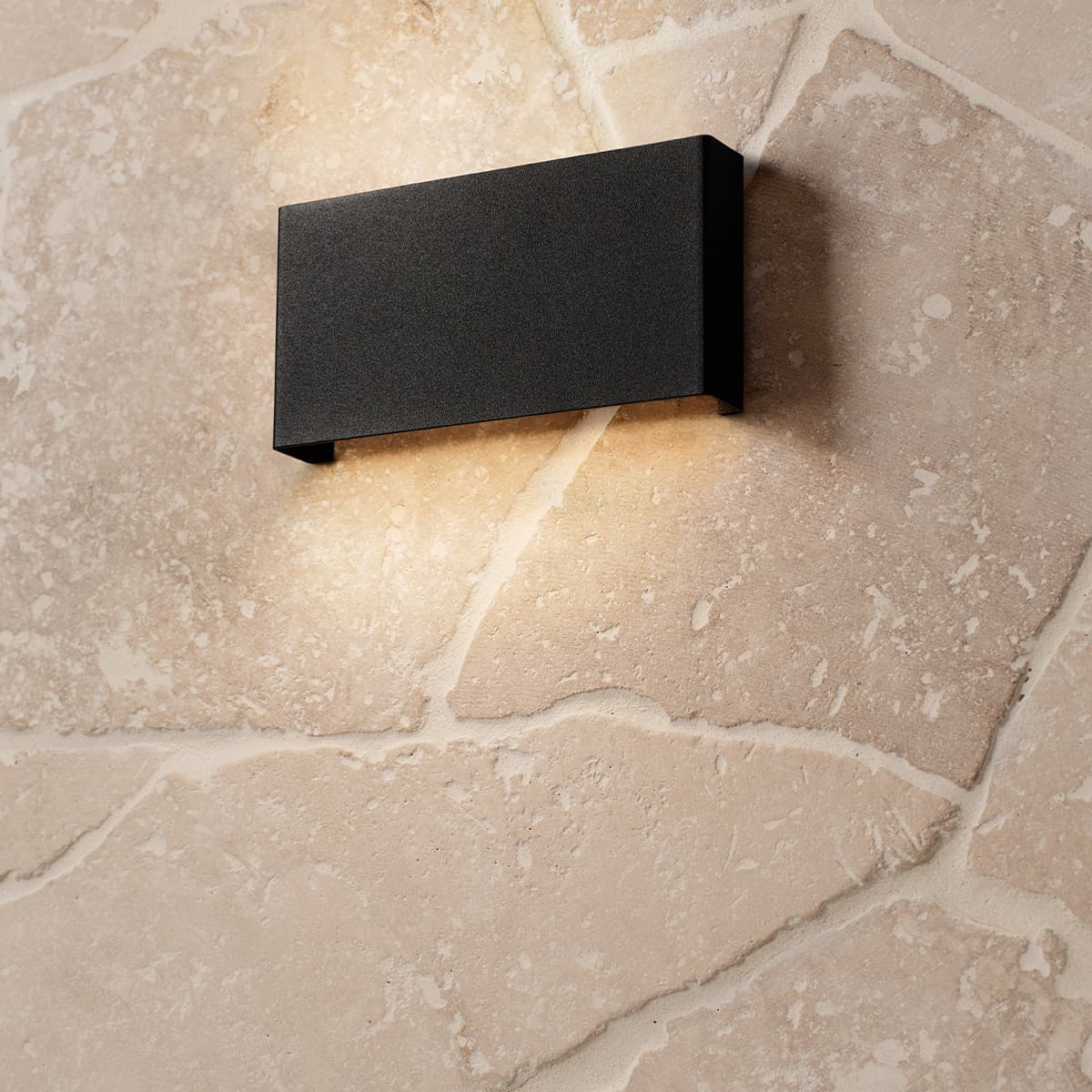 Sync LED Up/Down Square Wall Sconce in Black-img-2
