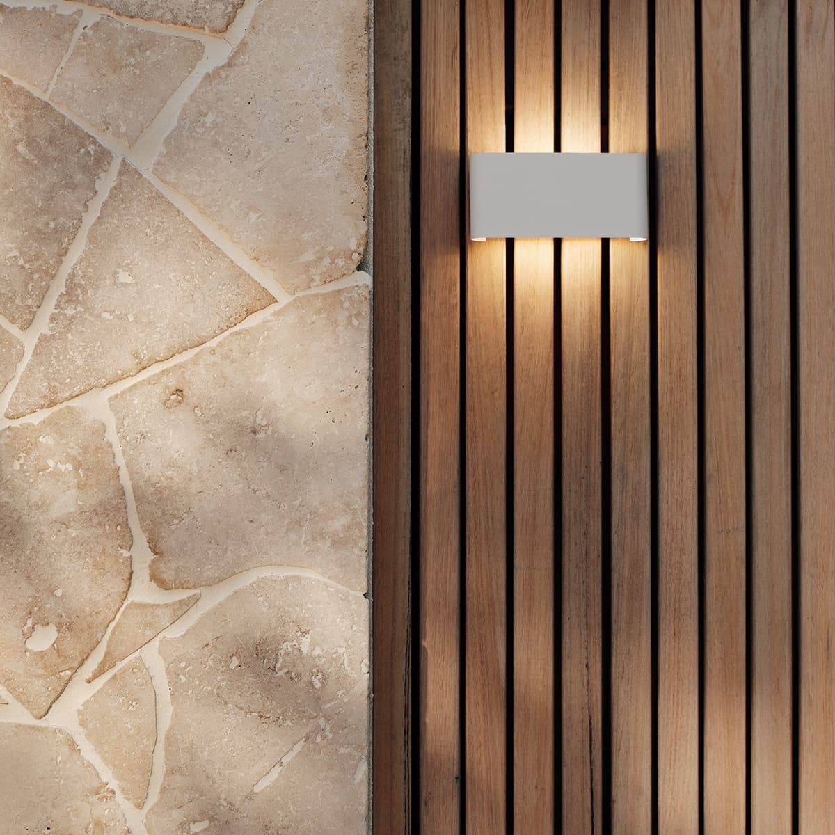 Sync LED Up/Down Rounded Wall Sconce in White-img-7