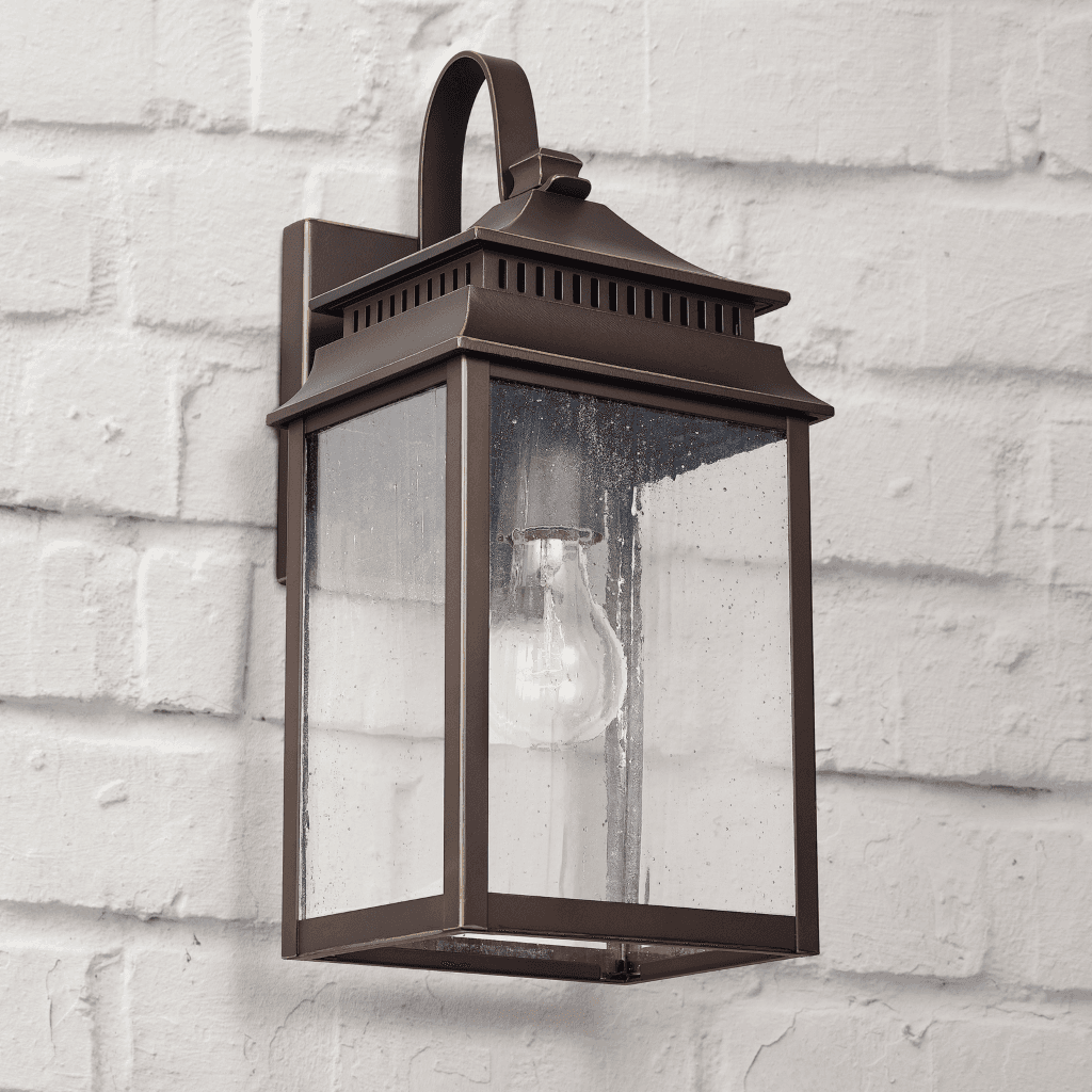 Surrey 1 Light Outdoor Wall Lantern in Old Bronze