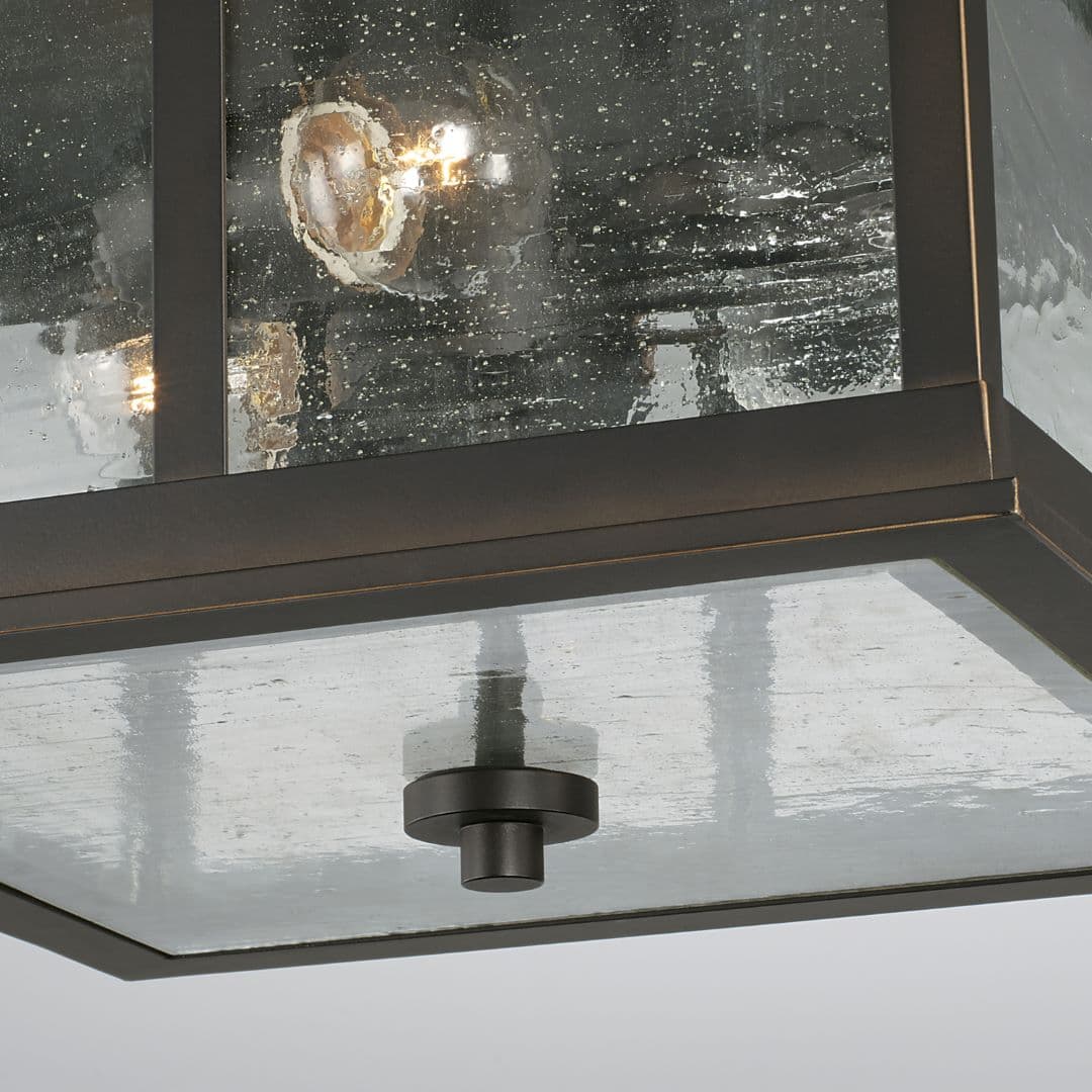 Russell 3 Light Outdoor Flush-Mount in Bronze