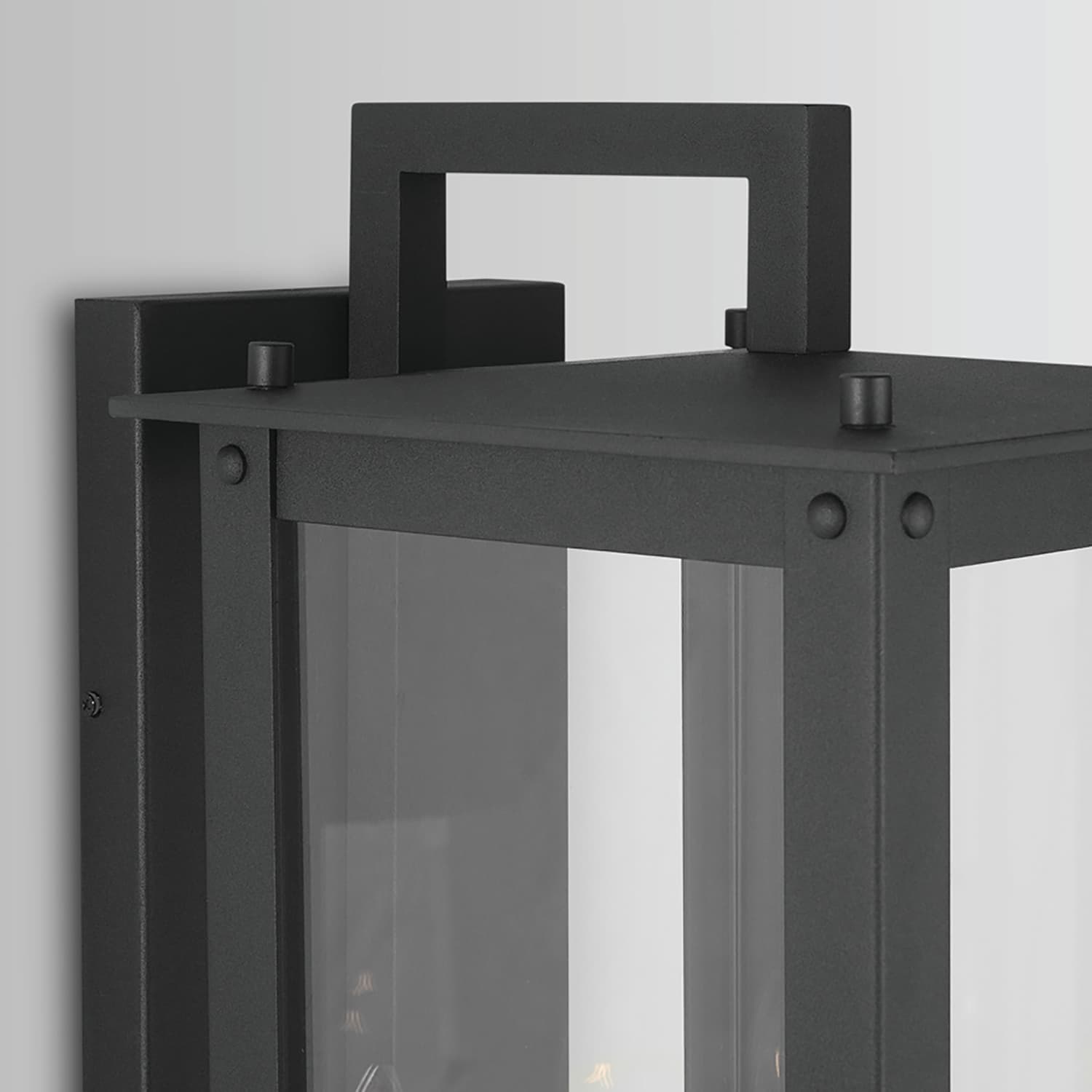 Boman 4 Light Outdoor Wall Lantern - Large in Black