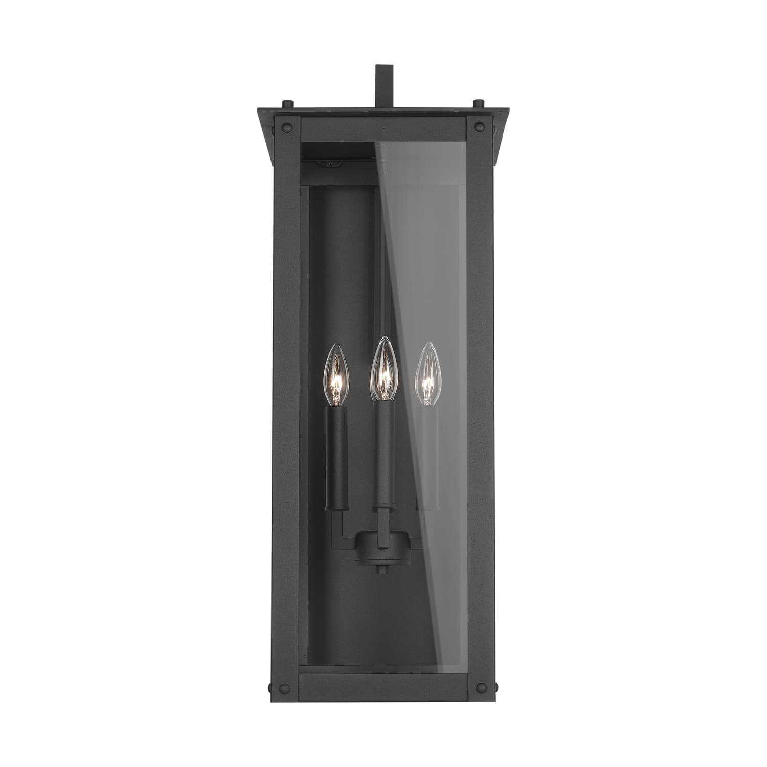 Boman 4 Light Outdoor Wall Lantern - Large in Black