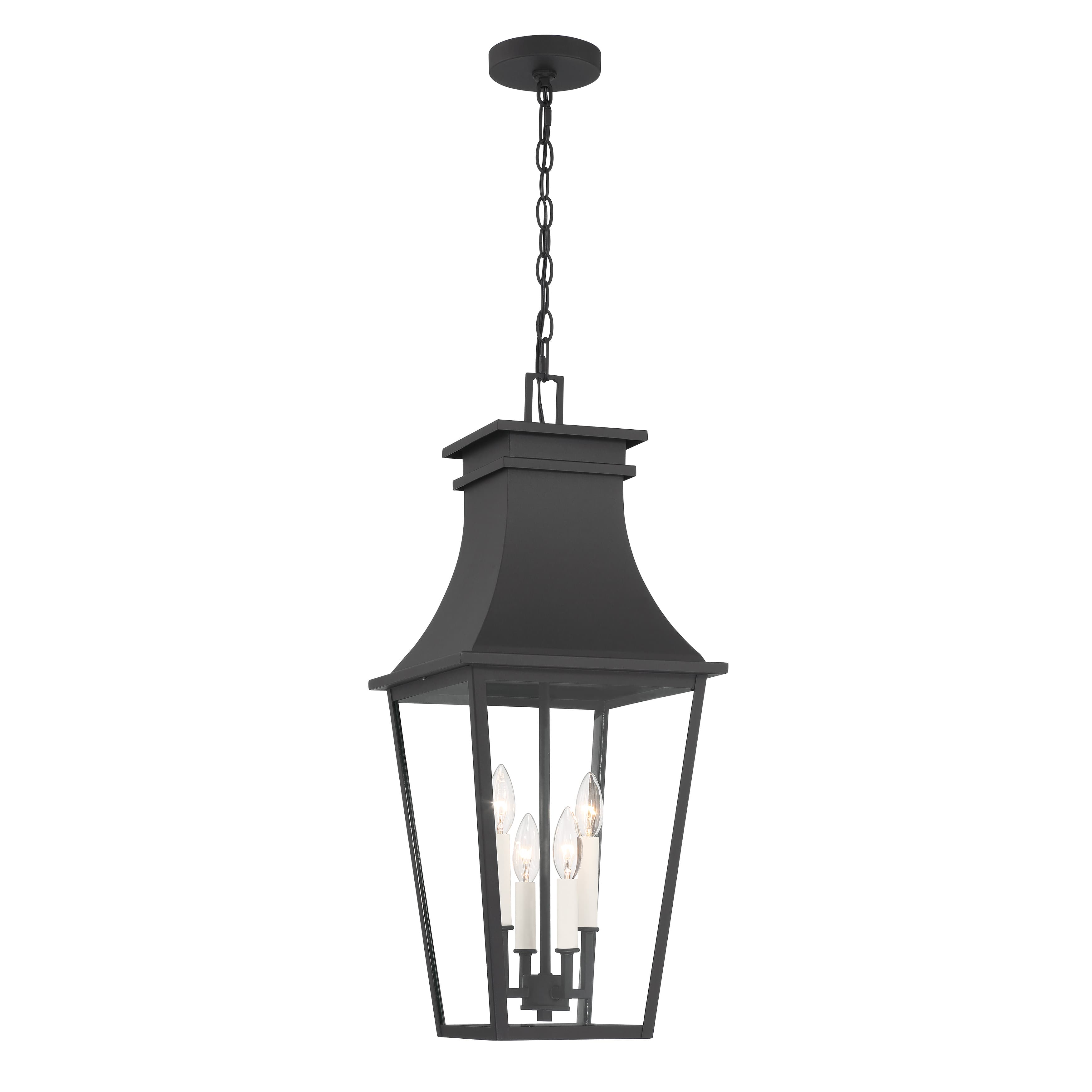Ralph 4 Light Outdoor Hanging Lantern in Sand Coal
