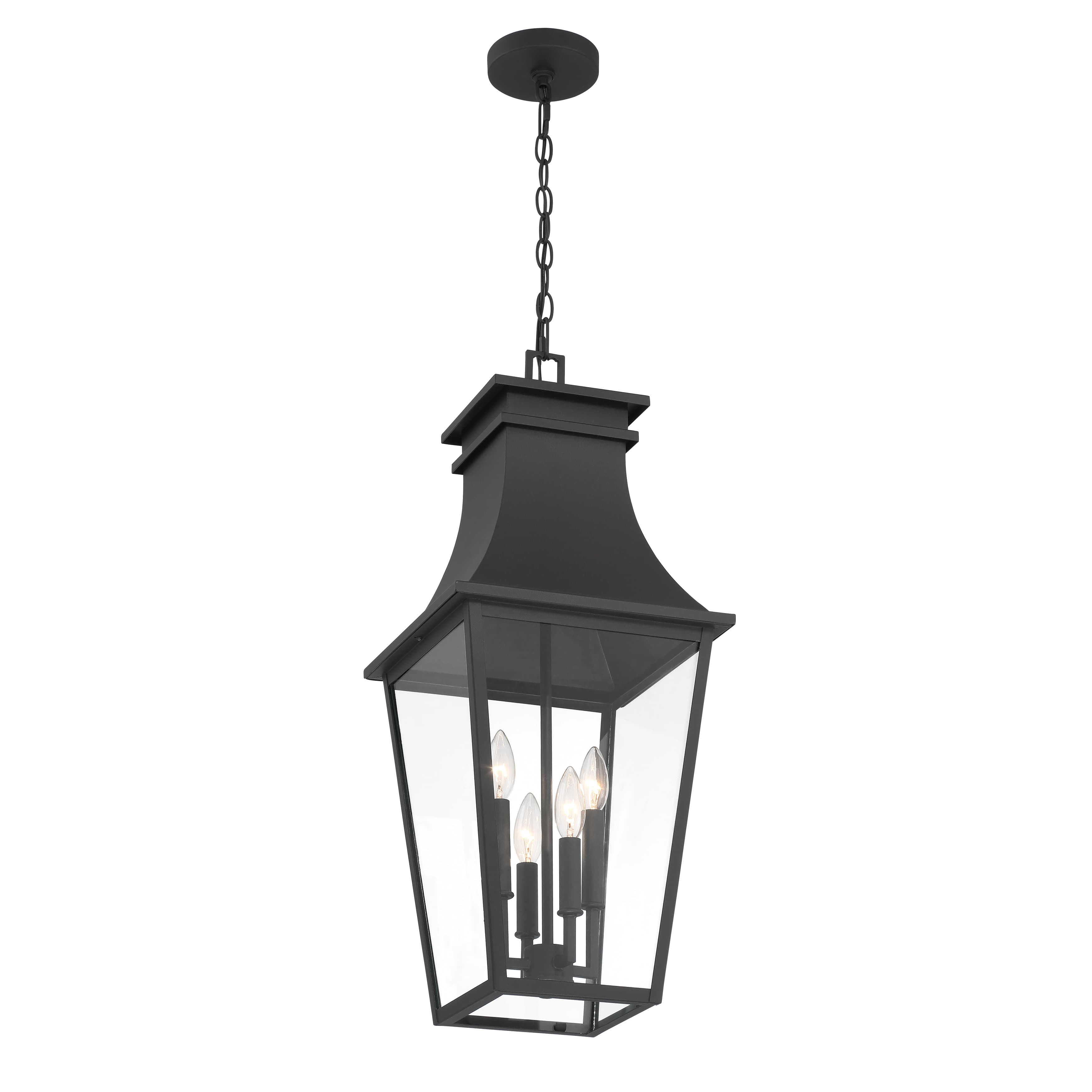 Ralph 4 Light Outdoor Hanging Lantern in Sand Coal