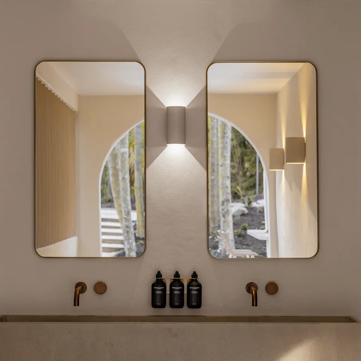MFL Tanimi Cylinder LED Up/Down Exterior Wall Light in Natural-img-2