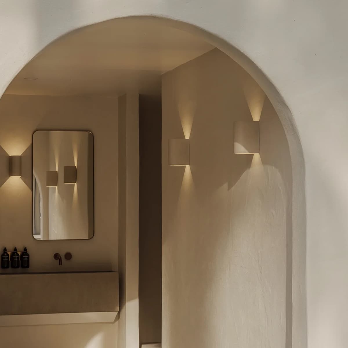 MFL Tanimi Cylinder LED Up/Down Exterior Wall Light in Natural-img-3