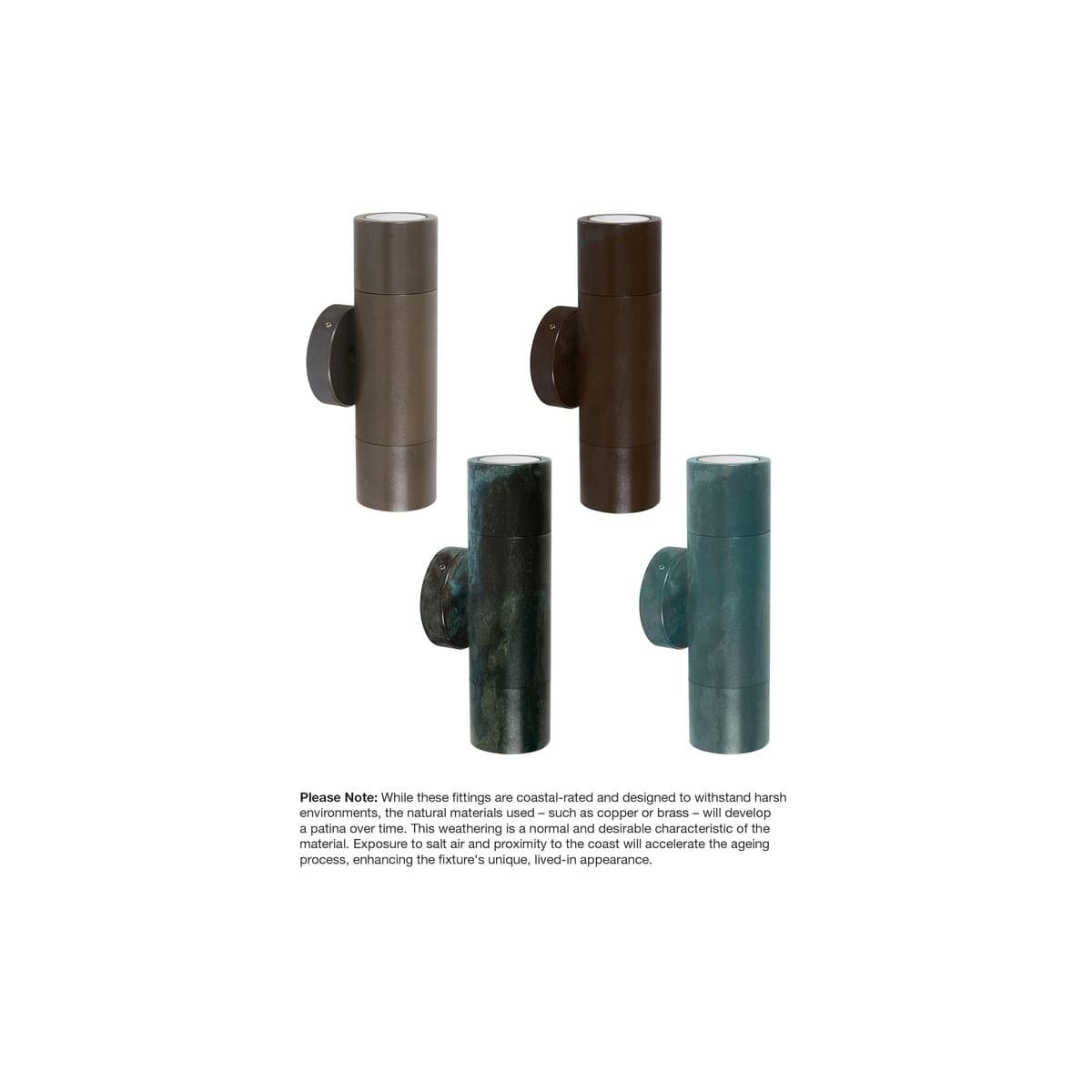 Made By Mayfair Seaside Exterior Up/Down Wall Bracket in Bronze-img-3
