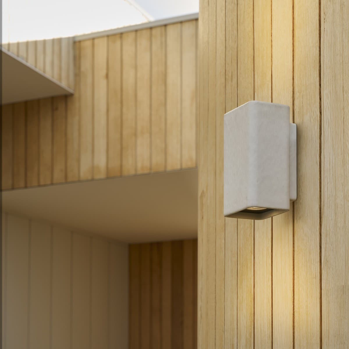 Flinders 2 Light Square Up/Down Exterior Wall Sconce in White