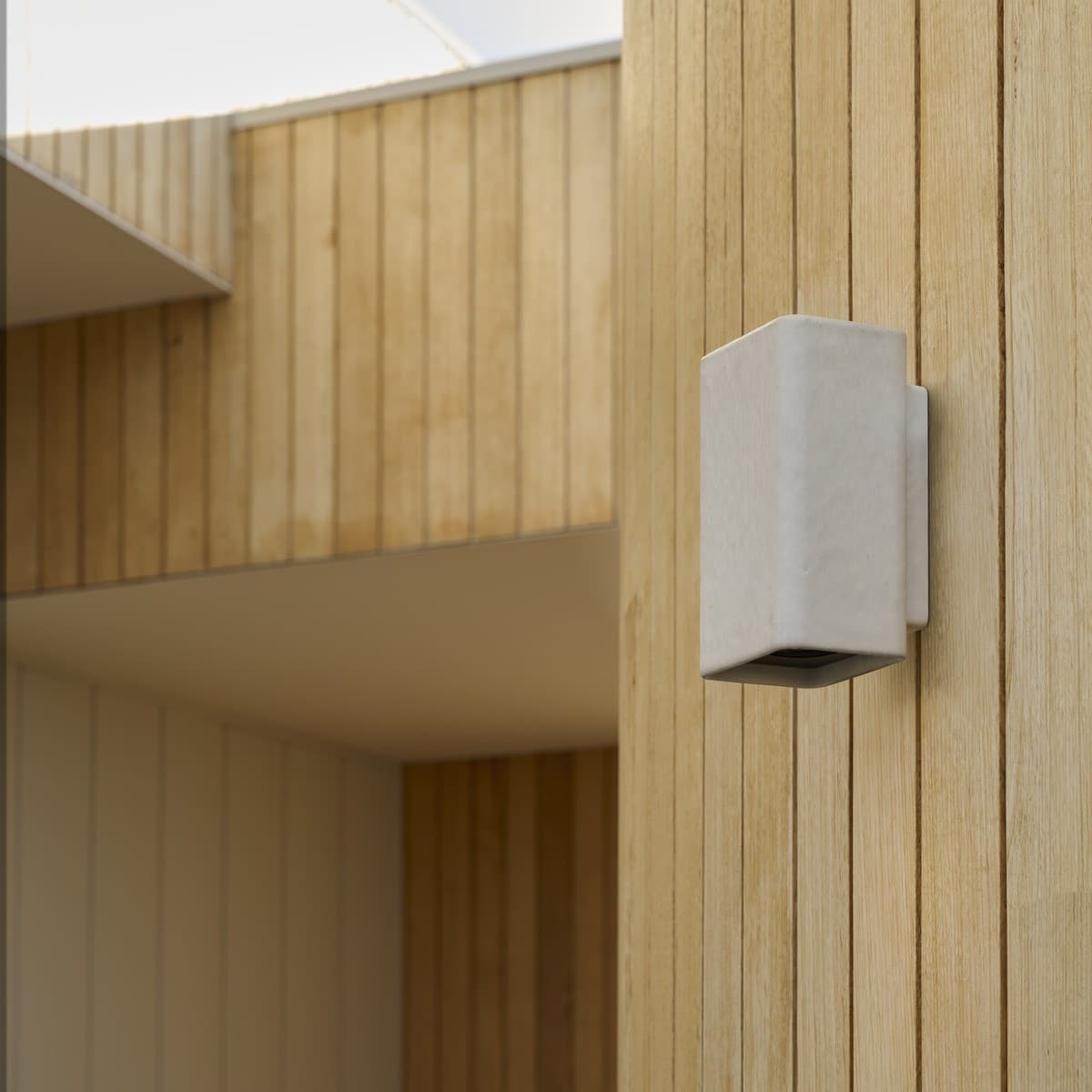 Flinders 2 Light Square Up/Down Exterior Wall Sconce in White