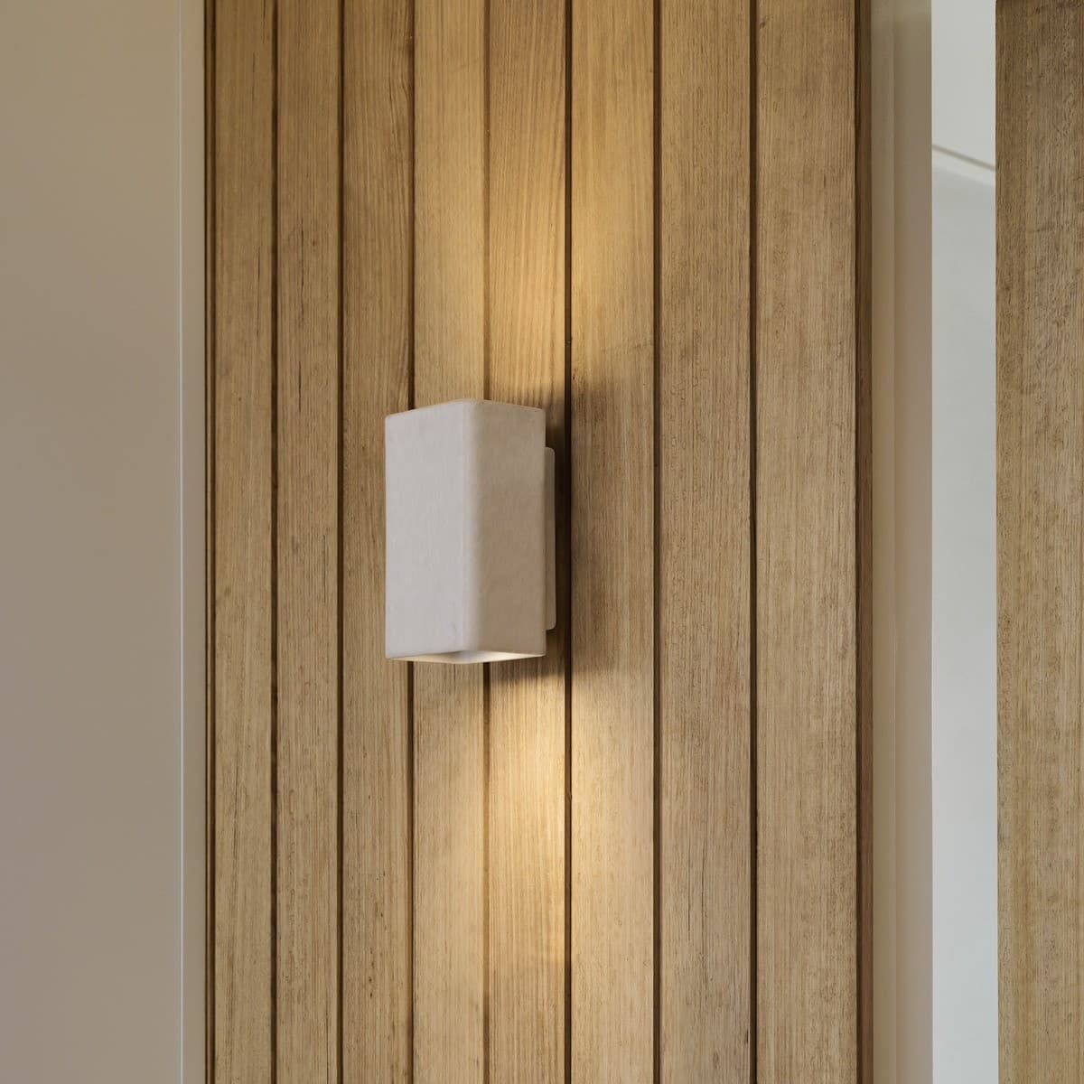Flinders 2 Light Square Up/Down Exterior Wall Sconce in White