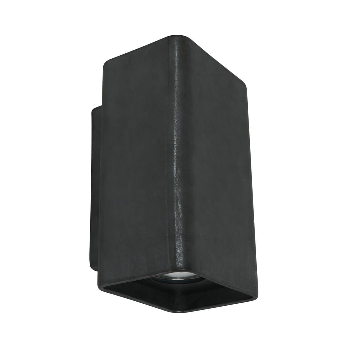 Flinders 2 Light Square Up/Down Exterior Wall Sconce in Black