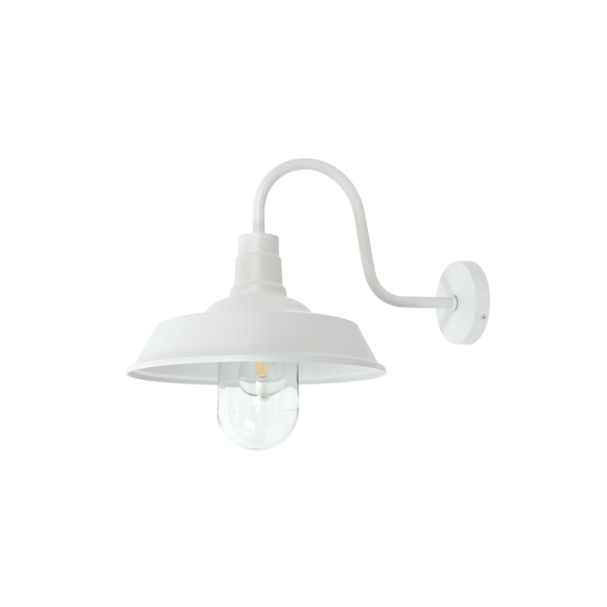 Portsea 1 Light Large Exterior Wall Bracket in White