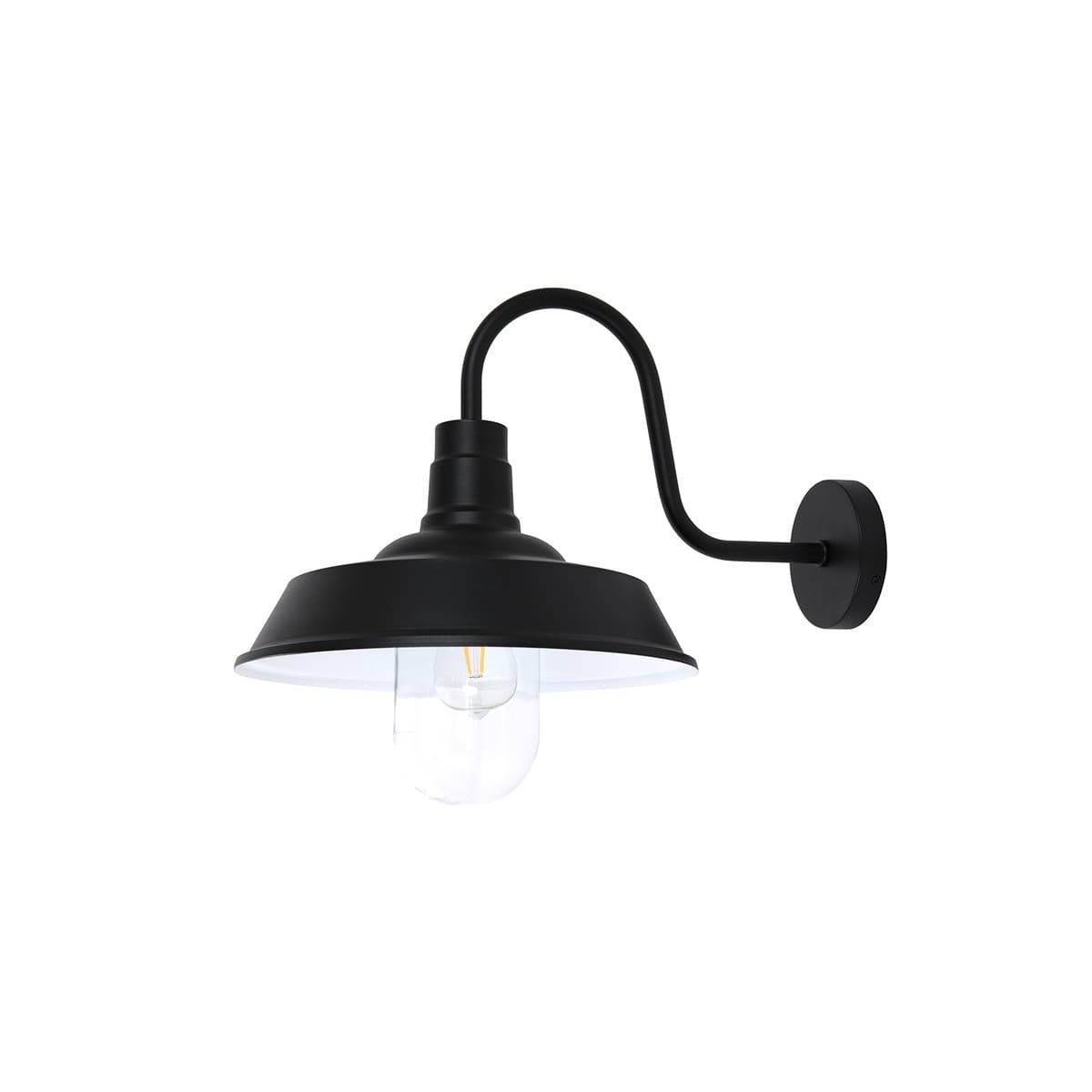Portsea 1 Light Large Exterior Wall Bracket in Black-img-1