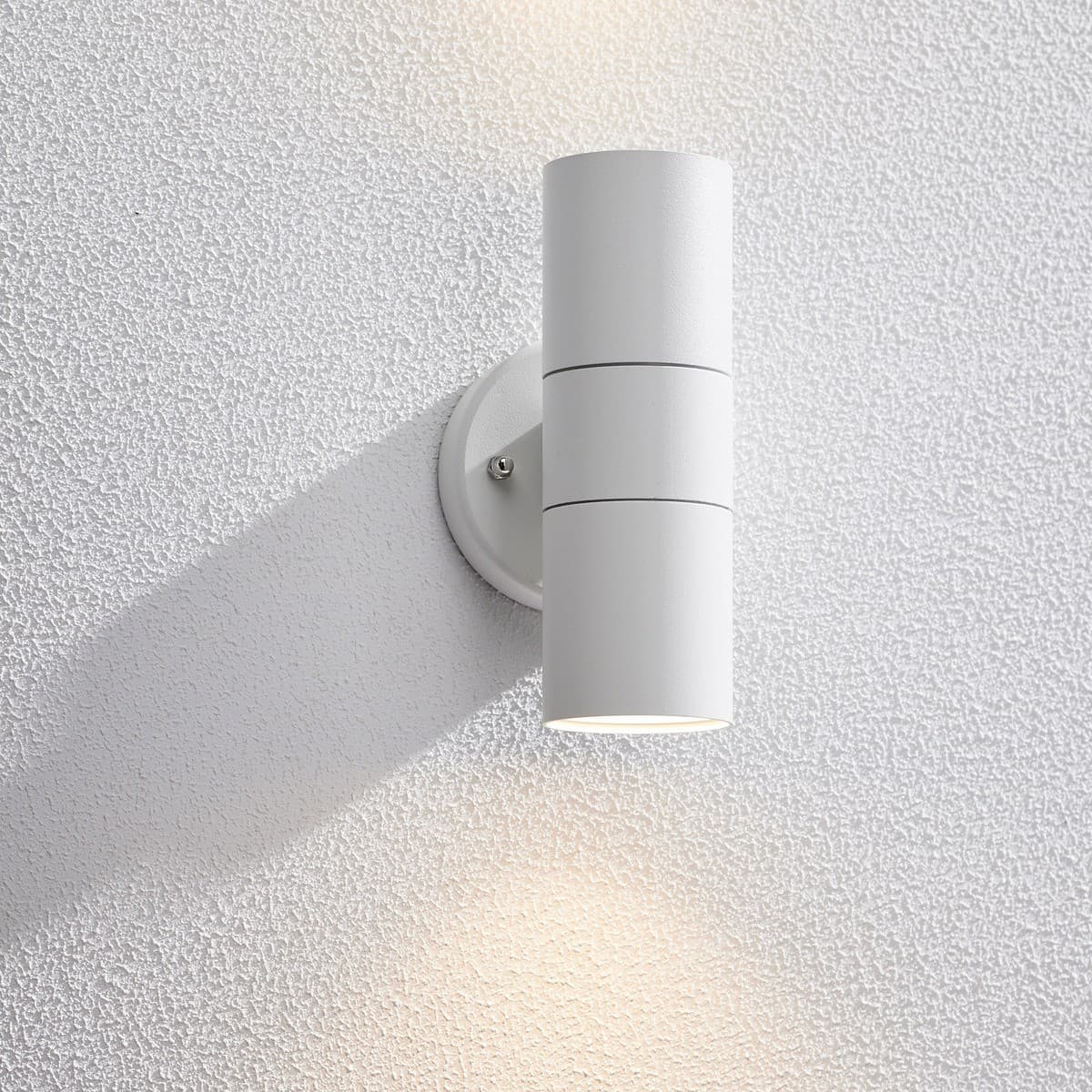 Sentinel 2 Light Up/Down Exterior Wall Bracket In White-img-2