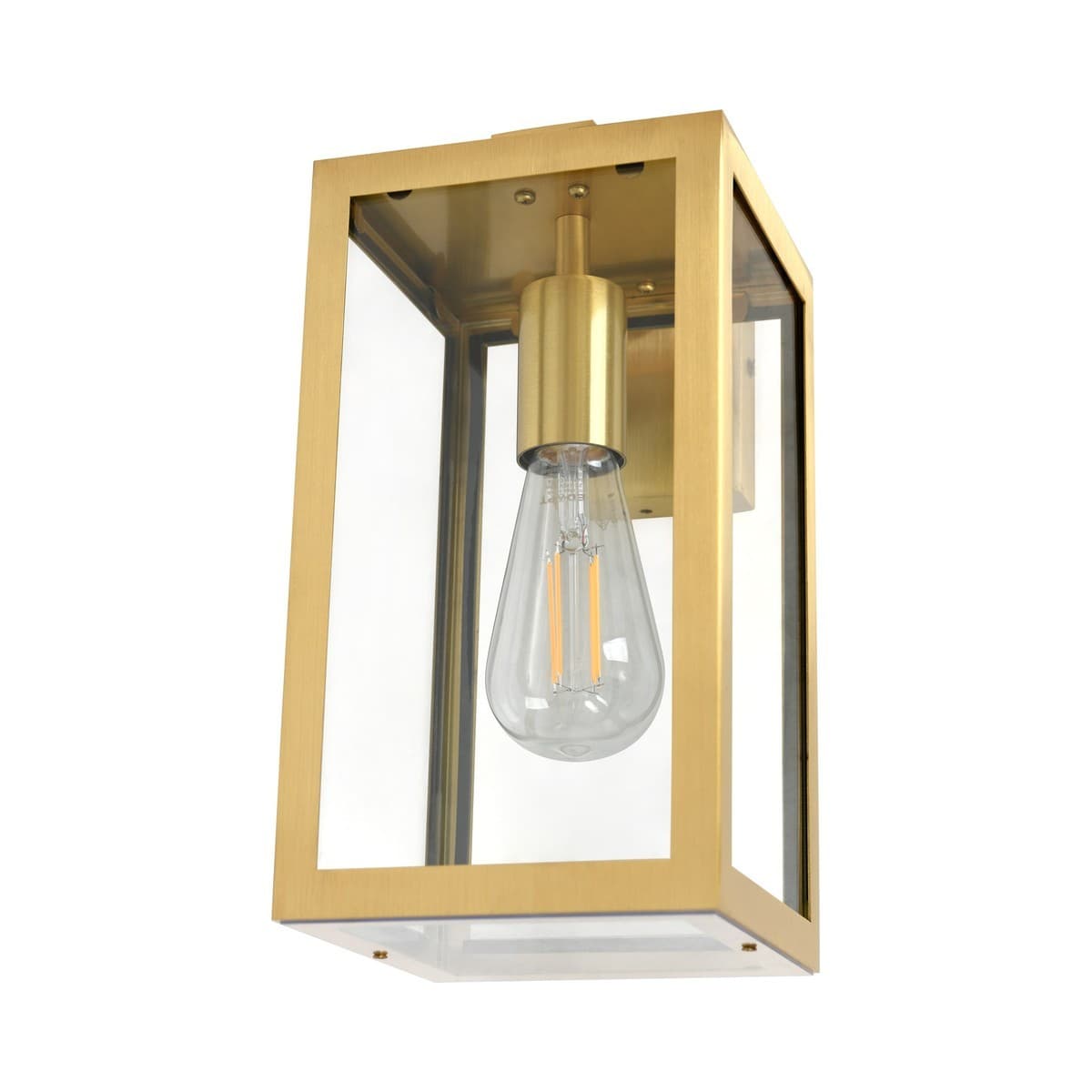Southampton 1 Light Small Wall Bracket in Solid Brass-img-1