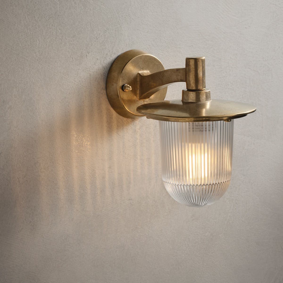 Santorini Palos 1 Light Wall Bracket in Solid Brass-img-2