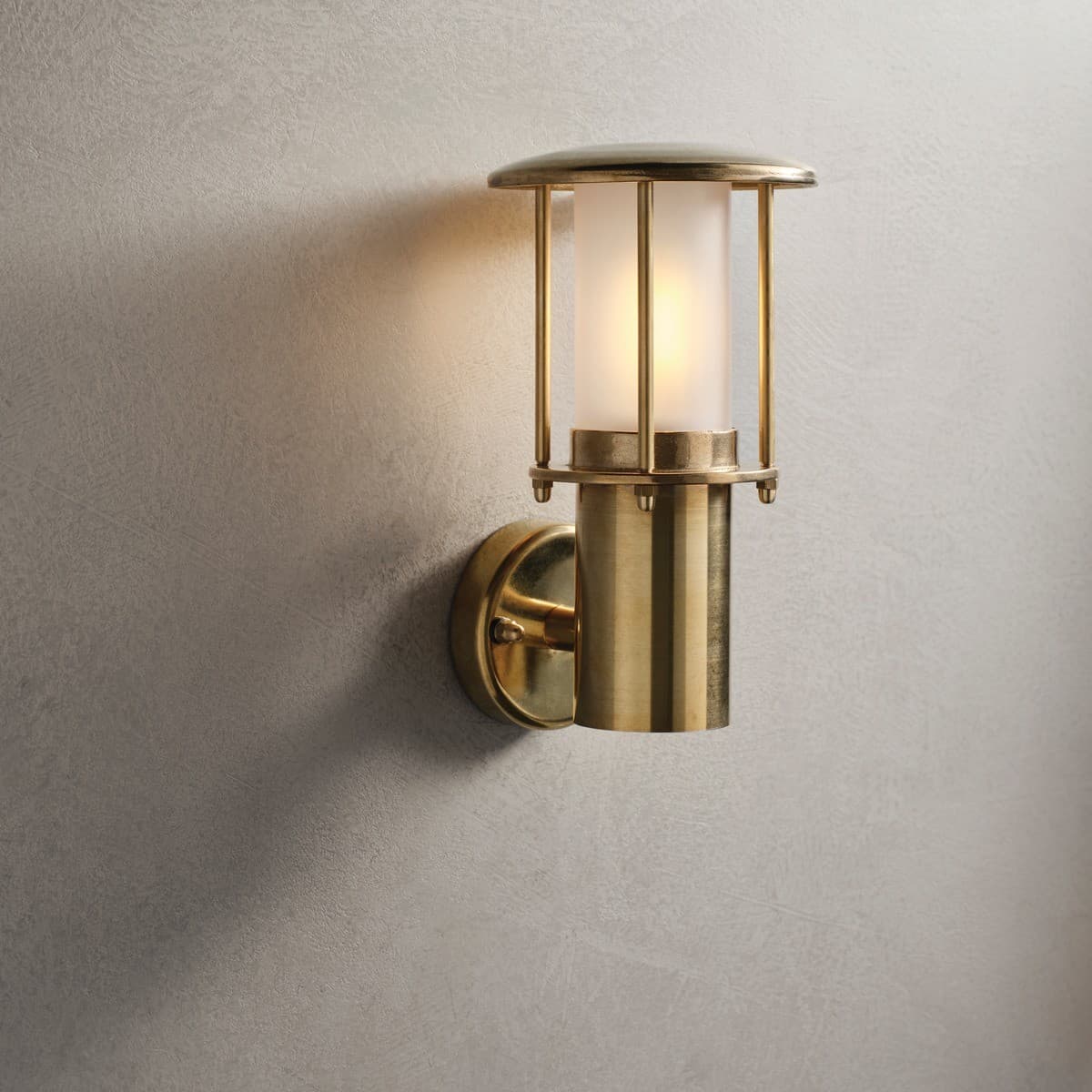Santorini Crete 1 Light Wall Bracket in Solid Brass-img-2