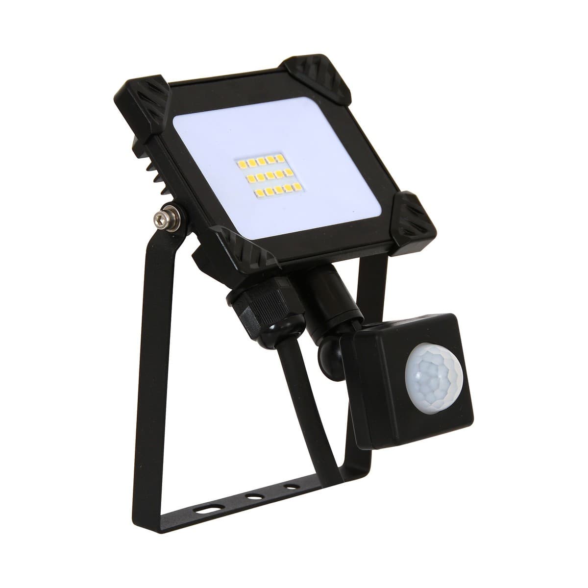 LEDlux Field 10W LED Exterior Flood Light With Sensor in Black-img-1