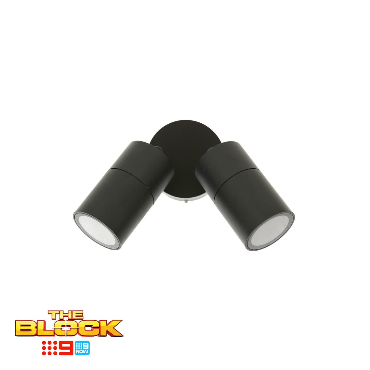 Wanaka 2 Light 240V Adjustable Exterior Wall Light in Black-img-2