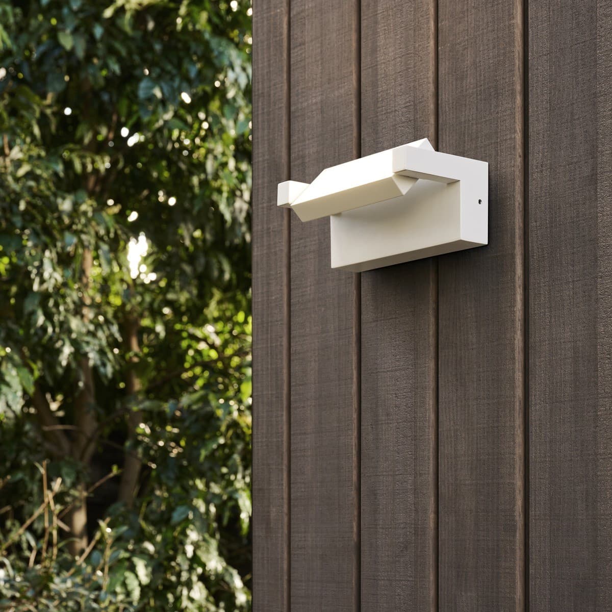 Base LED Exterior Flood Light in White-img-4