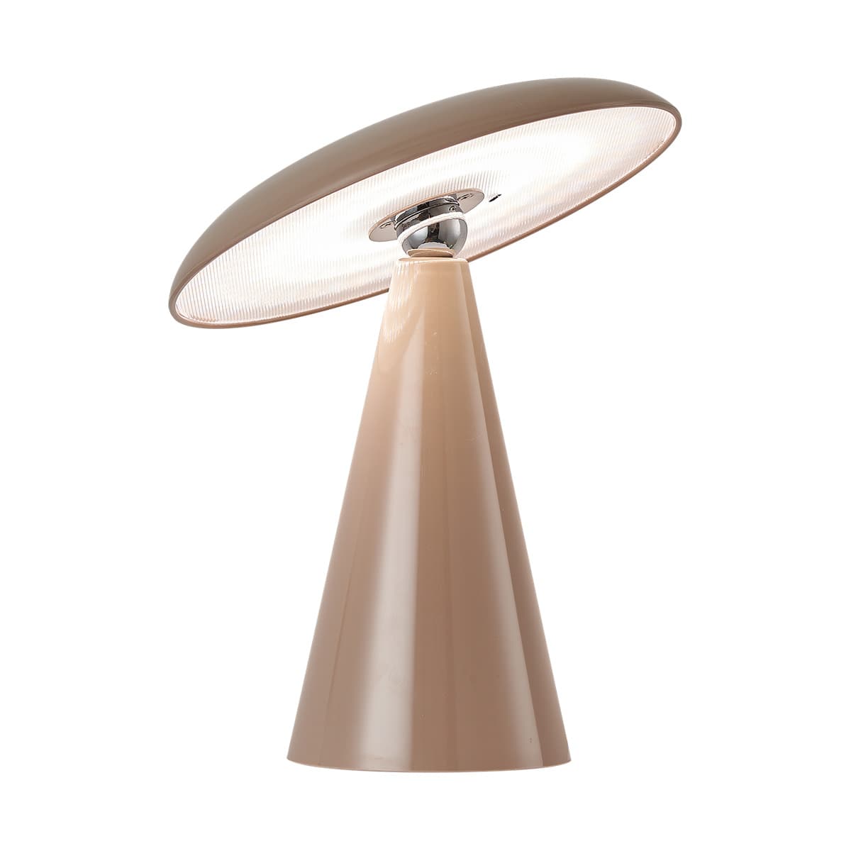 Kline LED Colour Shifting Portable Rechargeable Table Lamp in Brown-img-1
