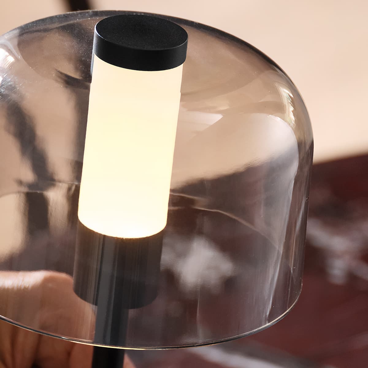 Nico LED Portable Rechargeable Table Lamp in Black-img-3