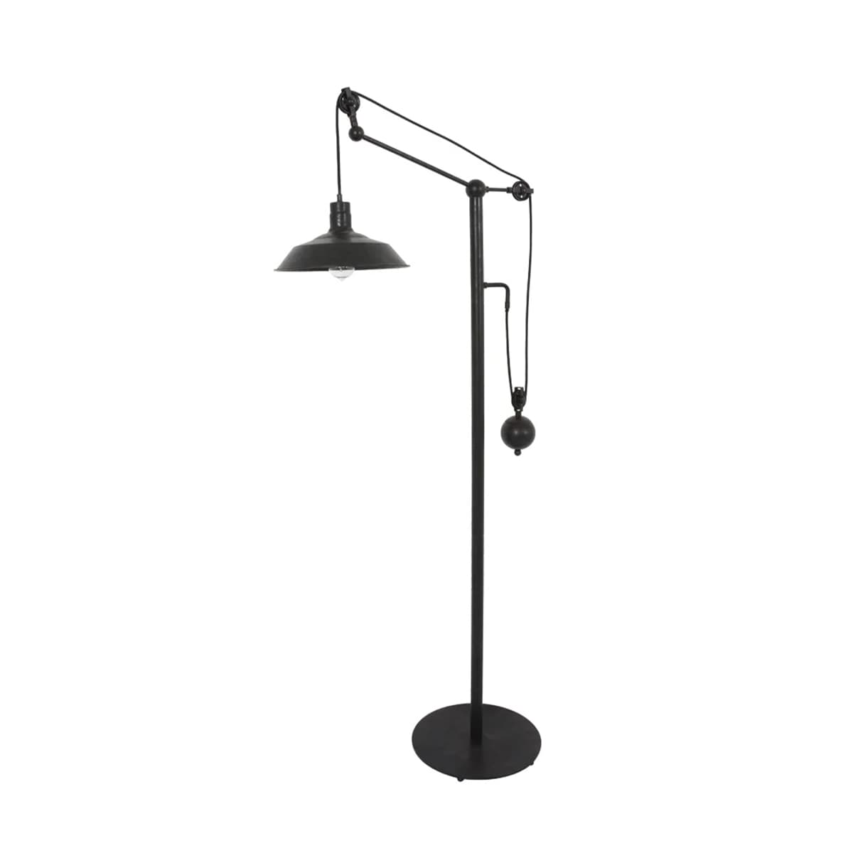 Harvest Floor Lamp in Baked Black