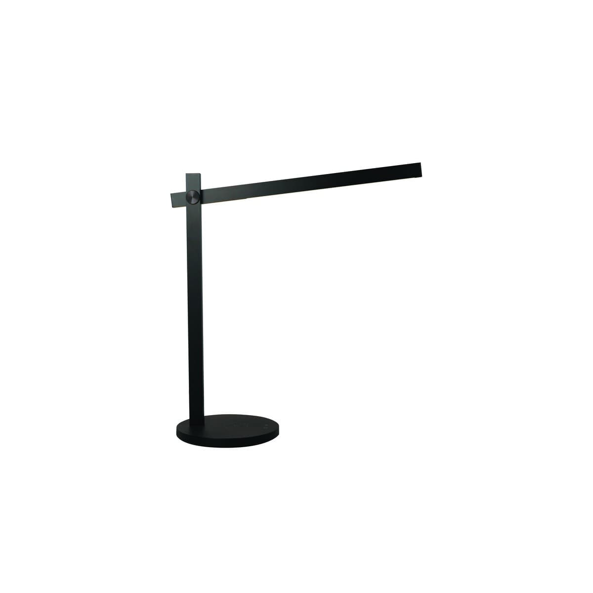 LEDlux Ikon LED 5.5W Dimmable Colour Change Table Lamp With Wireless Phone Charger In Black-img-1