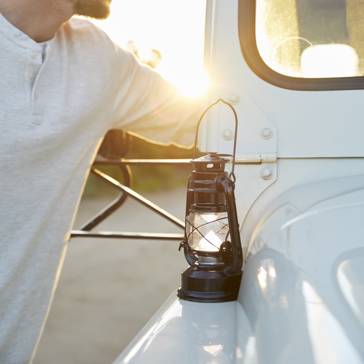 LEDLux Easton LED Lantern in Black-img-4