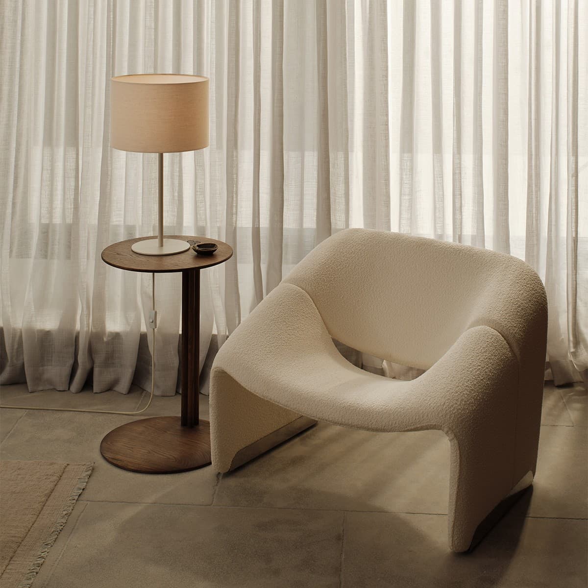 Darly II 1 Light Table Lamp Base Only in Chalk White