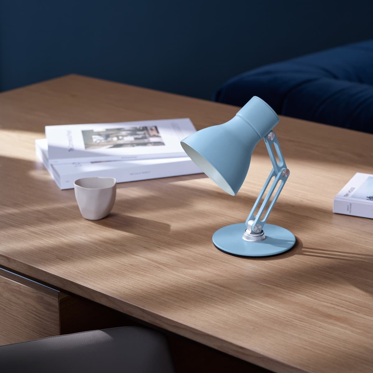 Winnie Portable USB-C Rechargeable LED Table Lamp in Dusty Blue