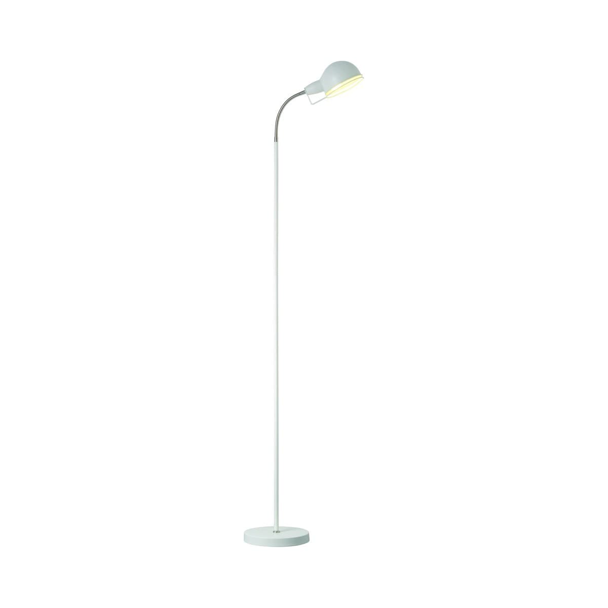 Peggy 1 Light Floor Lamp in White