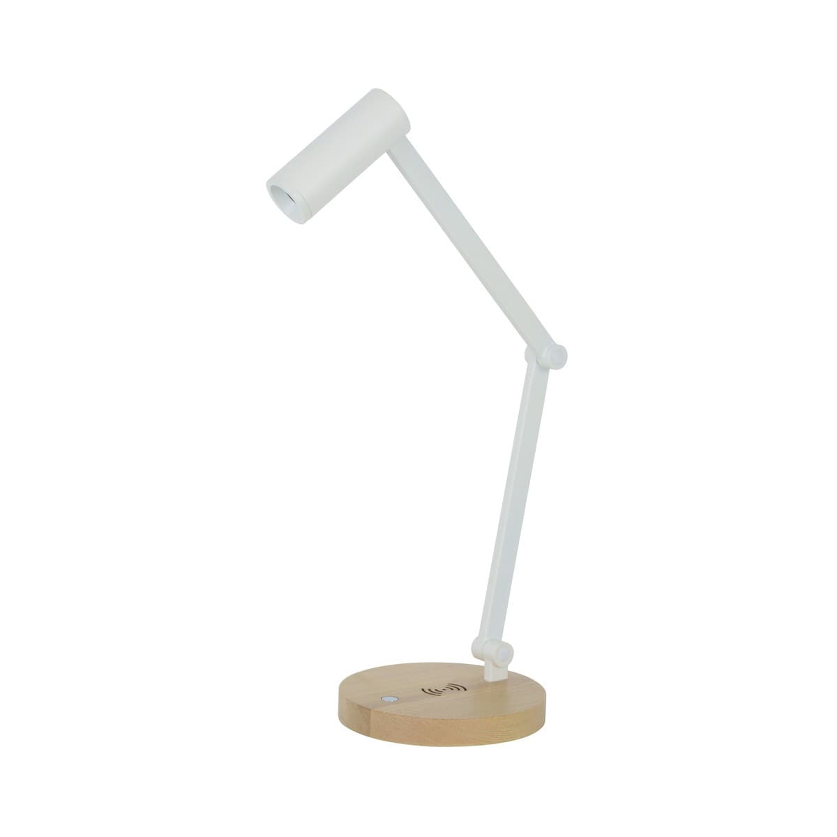 LEDlux Connor LED Table Lamp with Wireless Phone Charger in White